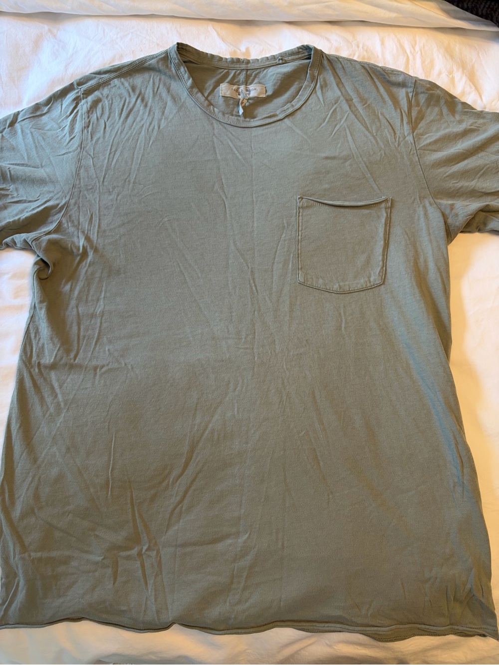 Rag & Bone Pocket T-Shirt Large Sage Green